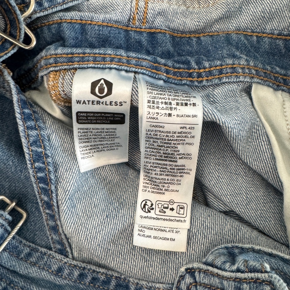 Levi's Blue Denim Overalls - Picture 4 of 5